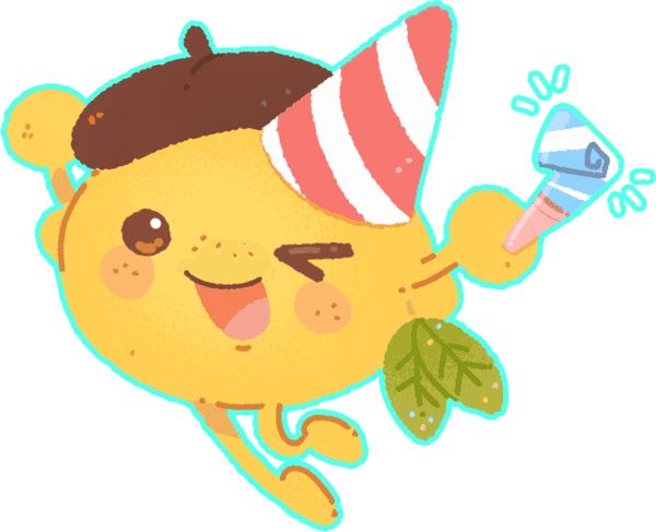 Lemon-san picnic party illustration